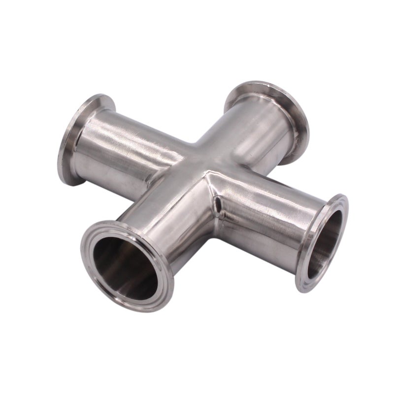 DERNORD 4 Way Cross Clamp Fits 1.5" Tri-clamp Sanitary Fitting Stainless Steel 304, 38mm Pipe OD - Image 3